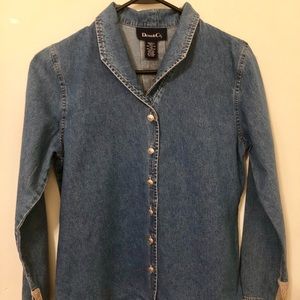 Denim & Co. blue jean jacket size small
